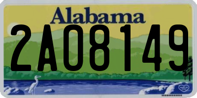 AL license plate 2AO8149