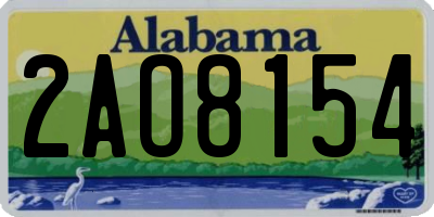 AL license plate 2AO8154