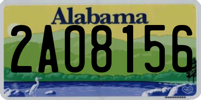 AL license plate 2AO8156