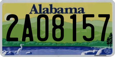 AL license plate 2AO8157
