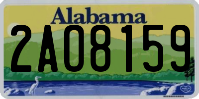 AL license plate 2AO8159