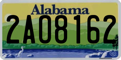 AL license plate 2AO8162