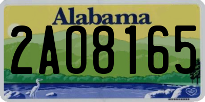 AL license plate 2AO8165