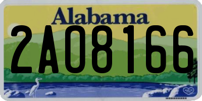 AL license plate 2AO8166