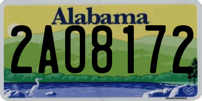 AL license plate 2AO8172