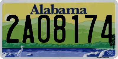 AL license plate 2AO8174