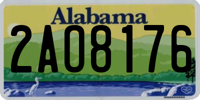AL license plate 2AO8176