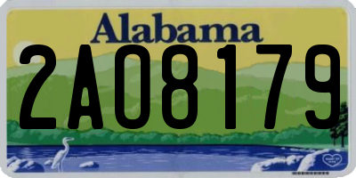 AL license plate 2AO8179