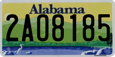 AL license plate 2AO8185