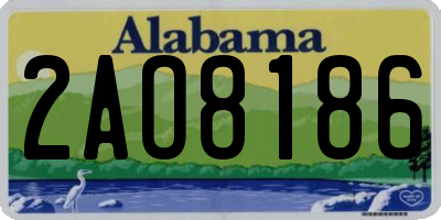 AL license plate 2AO8186