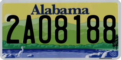 AL license plate 2AO8188