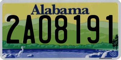 AL license plate 2AO8191