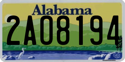 AL license plate 2AO8194