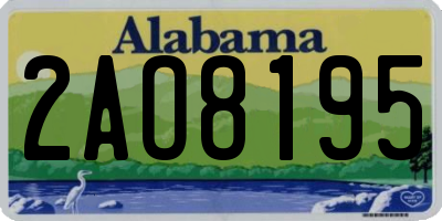 AL license plate 2AO8195