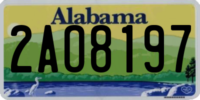 AL license plate 2AO8197