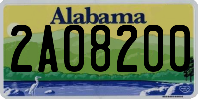 AL license plate 2AO8200