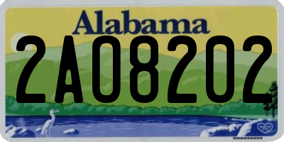 AL license plate 2AO8202
