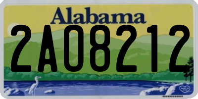 AL license plate 2AO8212