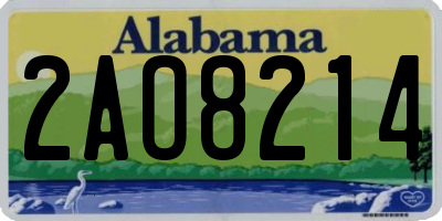 AL license plate 2AO8214