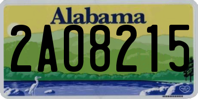 AL license plate 2AO8215