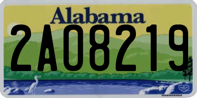 AL license plate 2AO8219