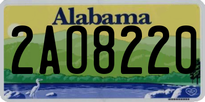 AL license plate 2AO8220