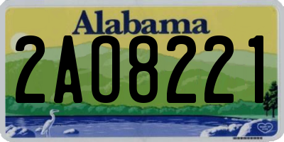 AL license plate 2AO8221