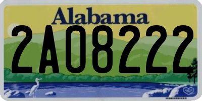 AL license plate 2AO8222