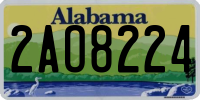 AL license plate 2AO8224