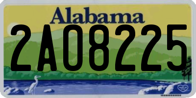 AL license plate 2AO8225