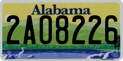 AL license plate 2AO8226