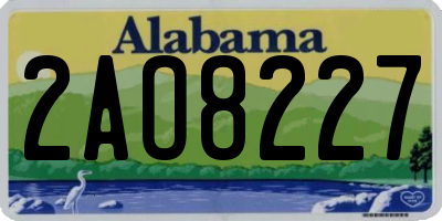 AL license plate 2AO8227