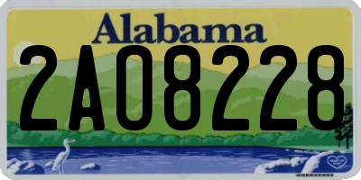 AL license plate 2AO8228