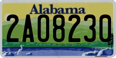 AL license plate 2AO8230