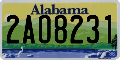 AL license plate 2AO8231