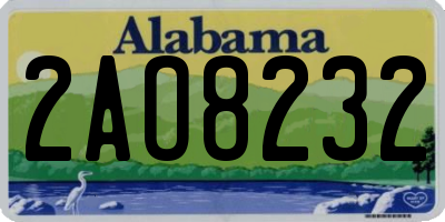AL license plate 2AO8232