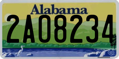 AL license plate 2AO8234