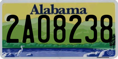 AL license plate 2AO8238