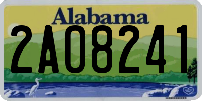 AL license plate 2AO8241