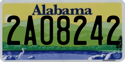 AL license plate 2AO8242