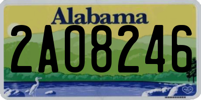 AL license plate 2AO8246