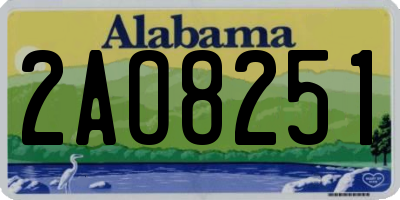 AL license plate 2AO8251