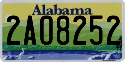 AL license plate 2AO8252