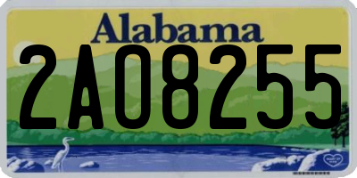 AL license plate 2AO8255