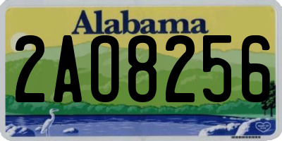 AL license plate 2AO8256