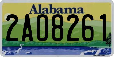 AL license plate 2AO8261