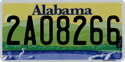 AL license plate 2AO8266