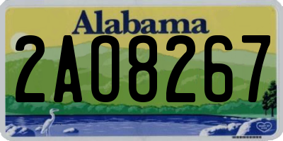 AL license plate 2AO8267