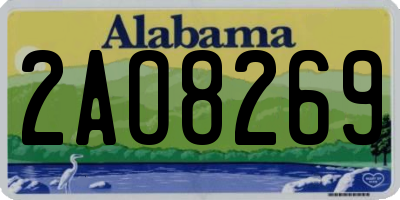 AL license plate 2AO8269