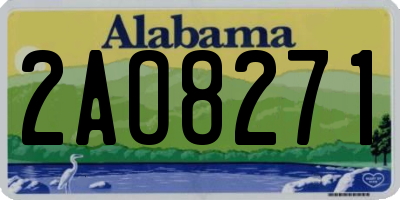 AL license plate 2AO8271